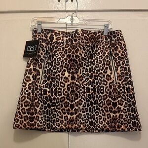 BBJ Leopard Print A-Line Skirt